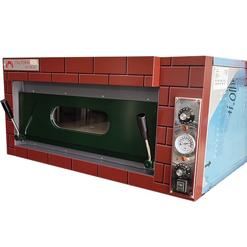 Four à Pizza électrique 1700W - 6 Programmes, Jusqu'à 450°C - Avec Pierre à Pizza Et Pelle - Idéal Pour Pizza Maison 32 Cm