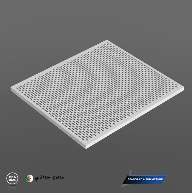 Plaque Perforée Acier Inoxydable 304 - 20x20 Cm, épaisseur 1 Mm, Trous 3 Mm - Pour Ventilation, Déco, Protection